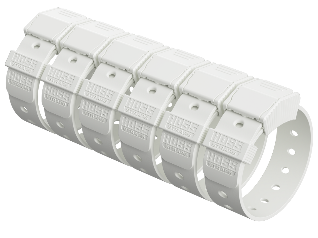 12-Inch Solid Color (6-Strap Pack)